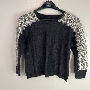 J Crew wool Blouse size XL